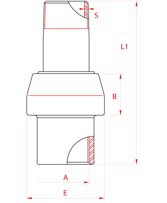 Joint d'étanchéité en caoutchouc USH U Toxic P, ID = 5mm-100mm, UPH Simple  Jules, Cylindre